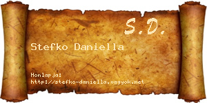 Stefko Daniella névjegykártya
